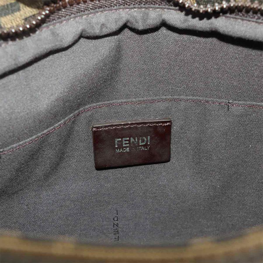 FENDI（フェンディ） 新品同様 ズッカ ショルダー バッグ PVC レザー