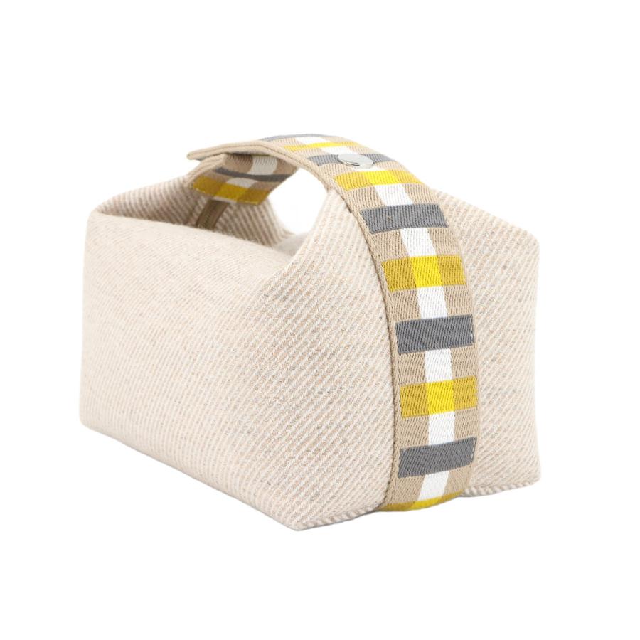 未使用 展示品 エルメス バッグ ブリッド ア ブラック PM オ カレ ハンド バッグ ウール セーグル レディース 90304884 【中古】ブランド HERMES（エルメス） 未使用 展示品 ブリッド ア ブラック PM オ カレ