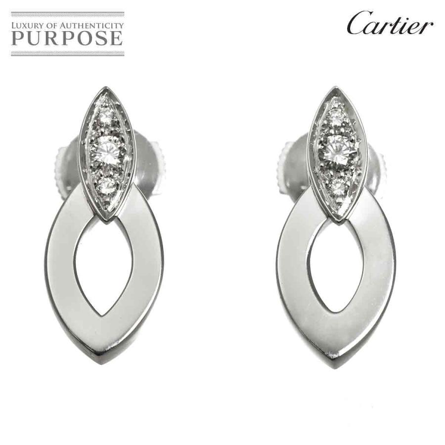 Cartier（カルティエ） ディアデア ダイヤ ピアス K18 WG ホワイト