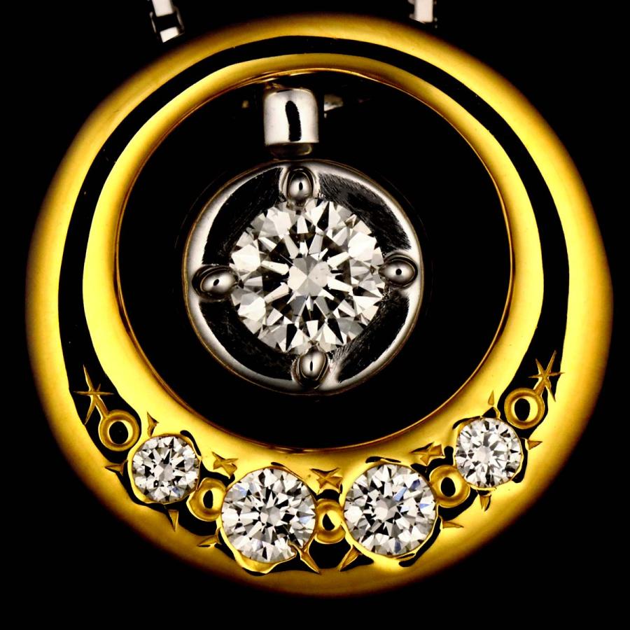 TASAKI（タサキ） ダイヤ 0.18ct/0.09ct ネックレス 45cm K18 WG YG