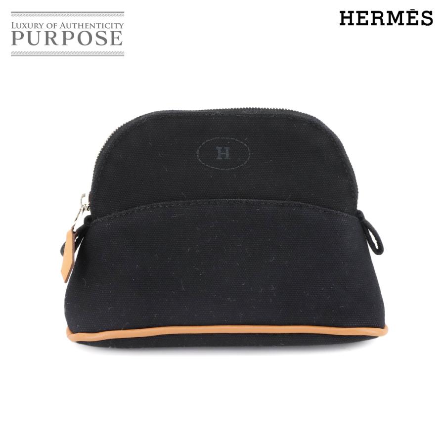 エルメス　ボリードポーチ　ミニミニ　黒 HERMES（エルメス） 未使用 展示品 ボリード ポーチ ミニミニ コットン