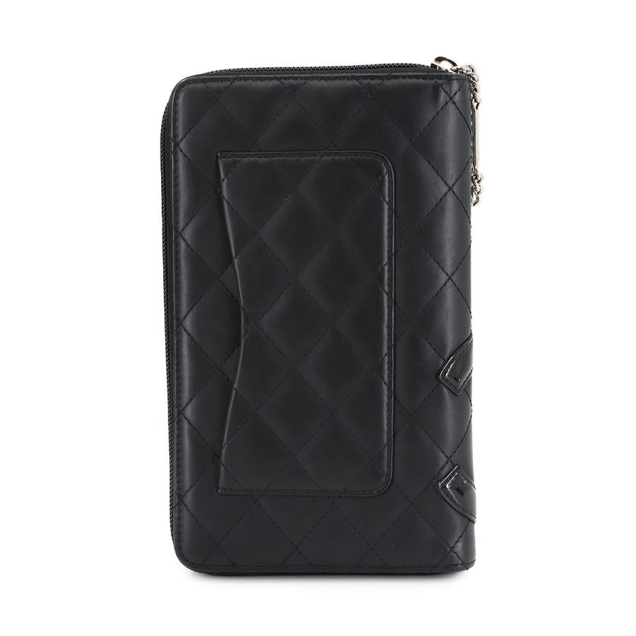 CHANEL（シャネル） カンボンライン ラウンドファスナー 長財布 カーフ