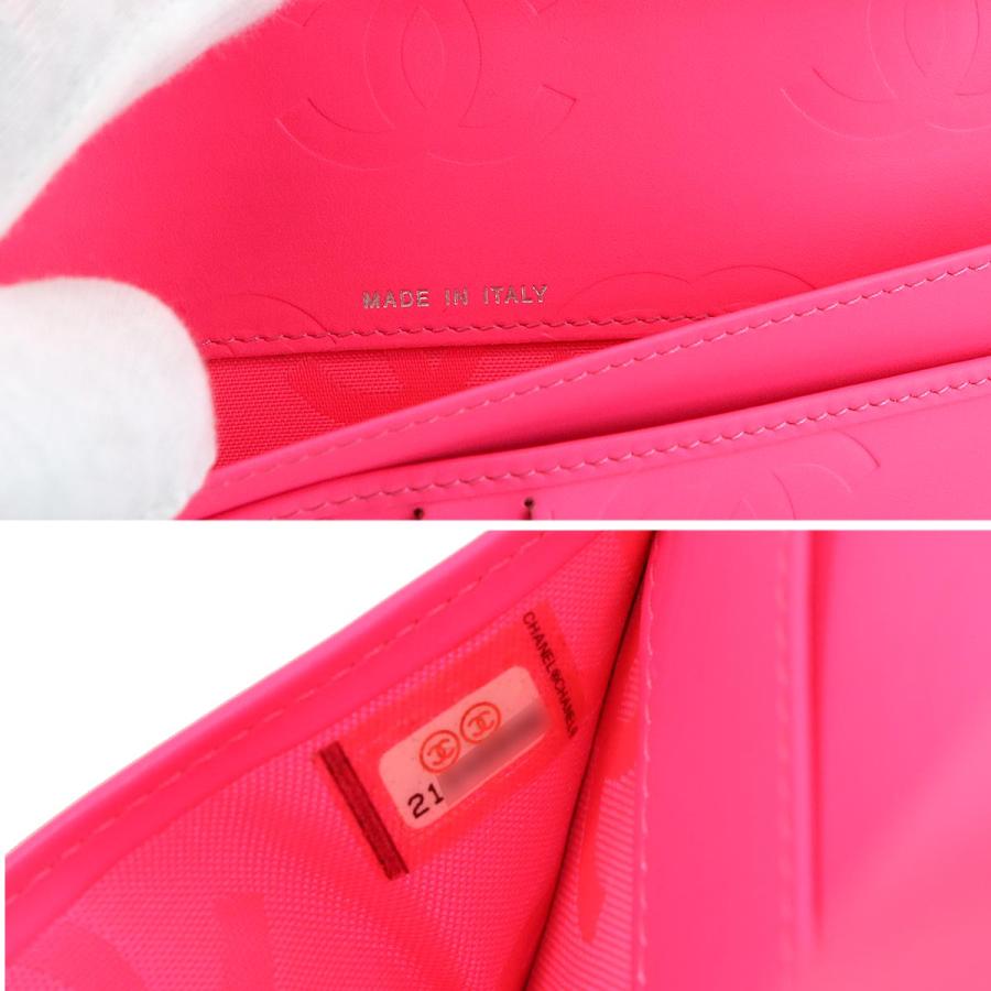 CHANEL（シャネル） カンボンライン ラウンドファスナー 長財布 カーフ