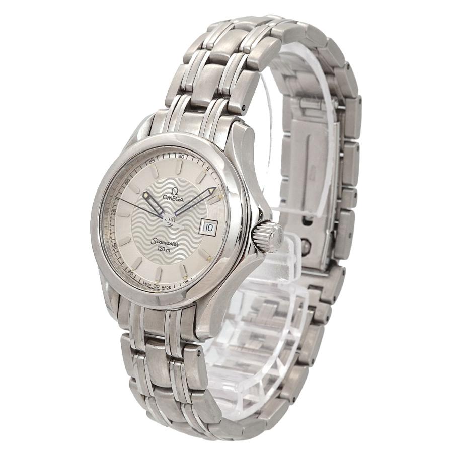 オメガ OMEGA シーマスター 120 2571 31 レディース 腕時計 デイト シルバー クォーツ ウォッチ Seamaster 90305325 OMEGA（オメガ） シーマスター 120 2571 31 レディース 腕時計 デイト