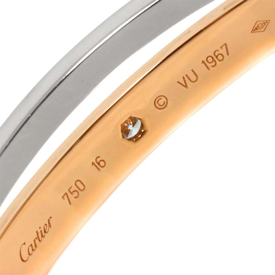 Cartier（カルティエ） ラブ ブレス 6P パヴェ ダイヤ #16 K18 PG WG