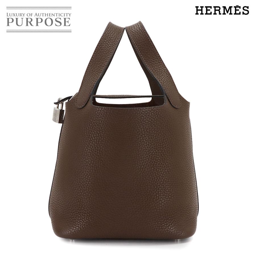 新品同様 エルメス バッグ ピコタンロック PM ハンド バッグ トリヨンクレマンス カカオ レディース 90305388 【中古】ブランド HERMES（エルメス） 新品同様 ピコタンロック PM ハンド バッグ