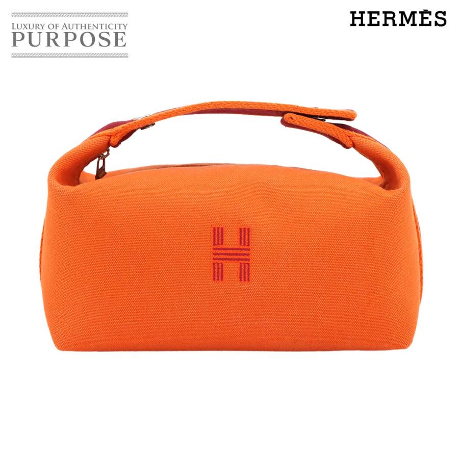 新品同様 エルメス バッグ ブリッド ア ブラック PM ハンド バッグ トワルアッシュ フーオレンジ レディース 90305437 【中古】ブランド HERMES（エルメス） 新品同様 ブリッド ア ブラック PM ハンド バッグ