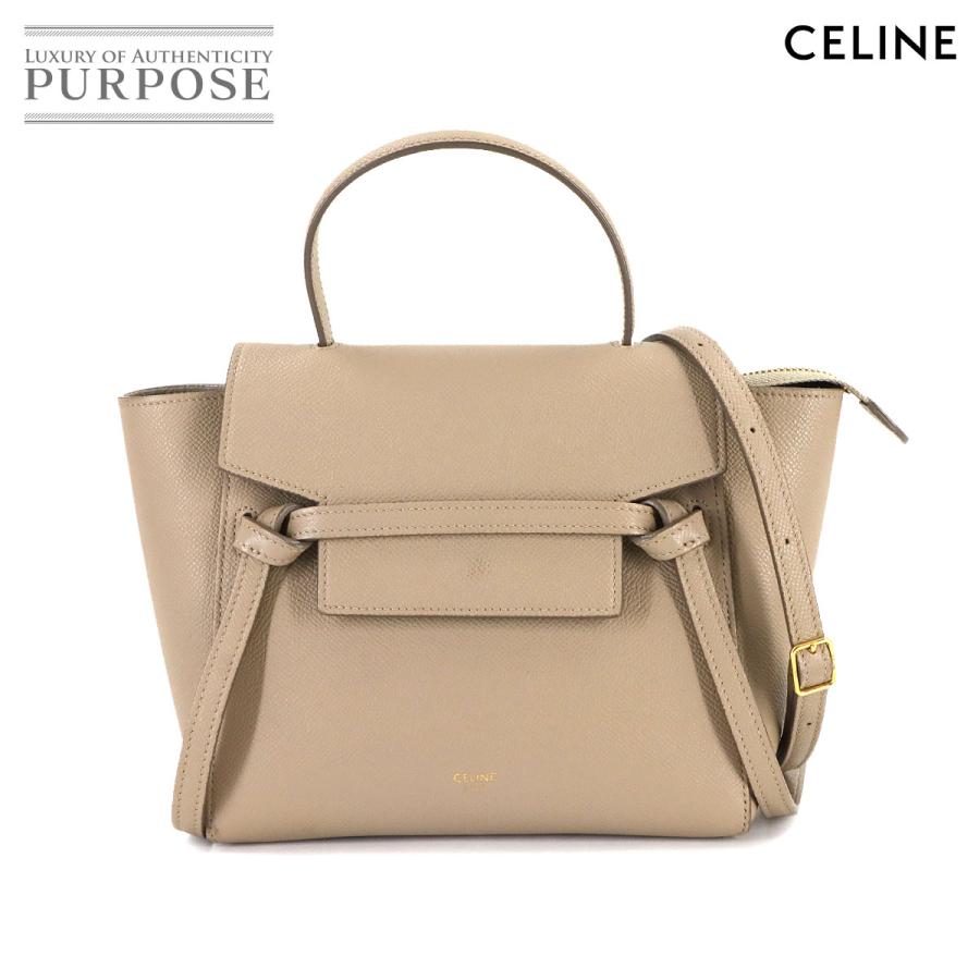CELINE ナノ　ベルトバッグ　美品 CELINE ナノベルトバック ブラック 保存袋付き 新品 正規 Celine