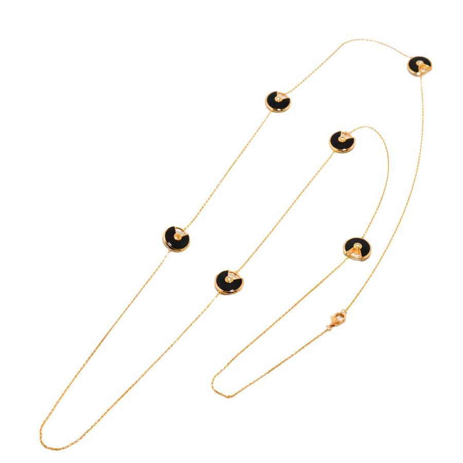 Cartier（カルティエ） アミュレットドゥ オニキス 6P ダイヤ ロング