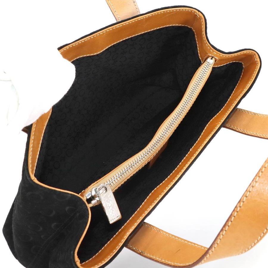 CELINE マカダム スエード ワンショルダー ピンクベージュ ゴールド 