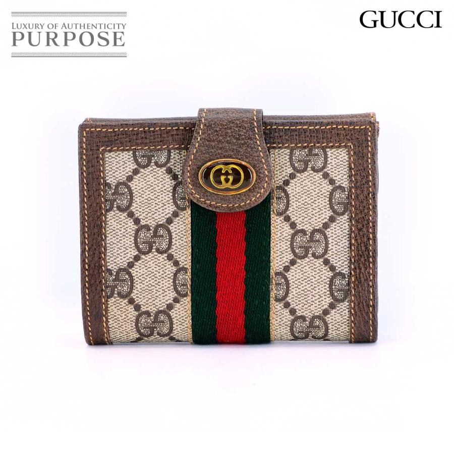 GUCCI（グッチ） シェリーライン 二つ折り 財布 GGスプリーム レザー