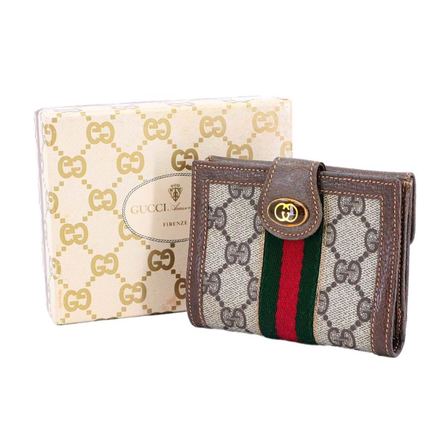 GUCCI（グッチ） シェリーライン 二つ折り 財布 GGスプリーム レザー