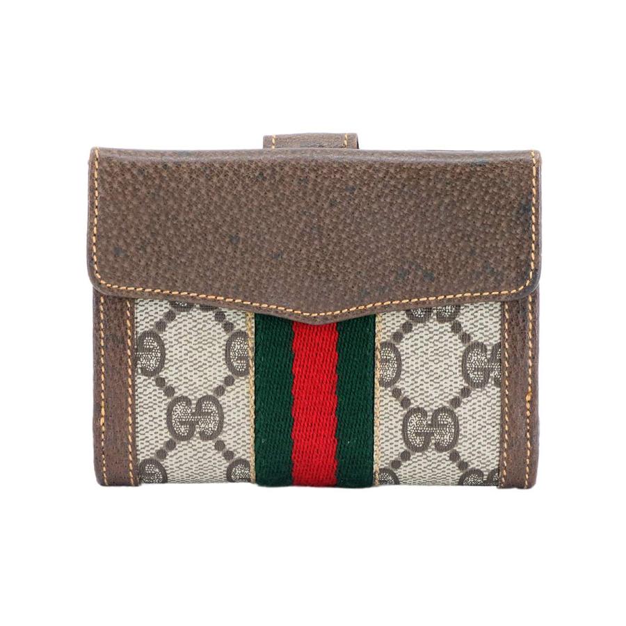 GUCCI（グッチ） シェリーライン 二つ折り 財布 GGスプリーム レザー