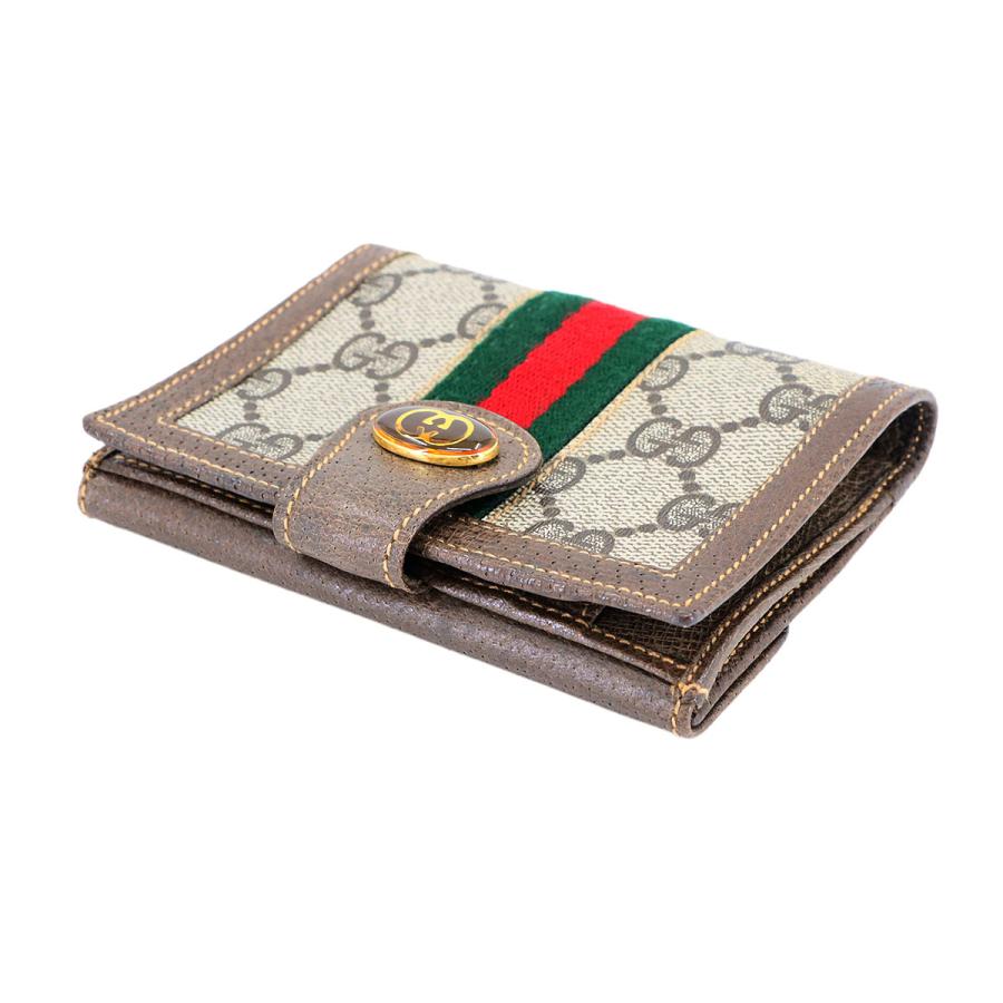 GUCCI（グッチ） シェリーライン 二つ折り 財布 GGスプリーム レザー