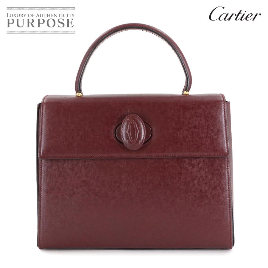Cartier（カルティエ） マストライン ハンド バッグ レザー ボルドー