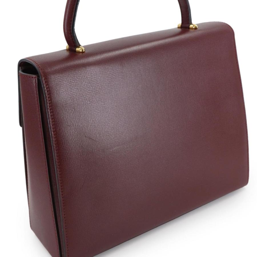 Cartier（カルティエ） マストライン ハンド バッグ レザー ボルドー