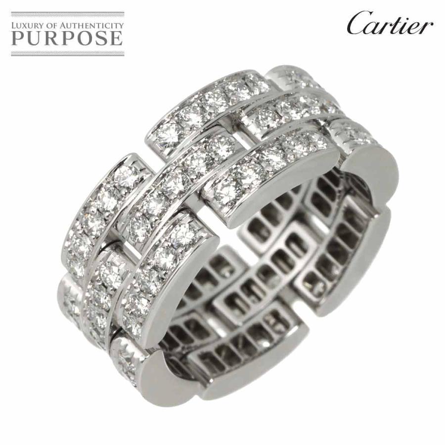 カルティエ Cartier マイヨン ダイヤ入り リング Cartier（カルティエ） マイヨン パンテール #51 リング フル ダイヤ