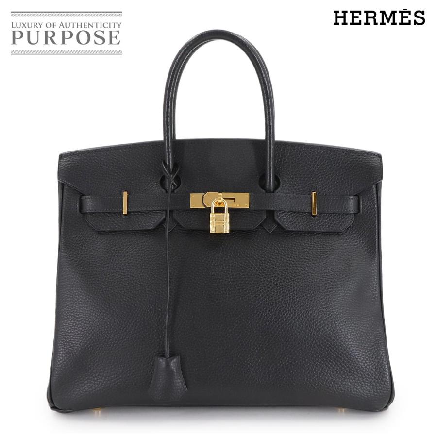 HERMES エルメス バーキン35 アルデンヌ 黒/ゴールド金具 ハンドバッグ レディース HERMES（エルメス） 新品同様 バーキン35 アルデンヌ ブラック ハンド