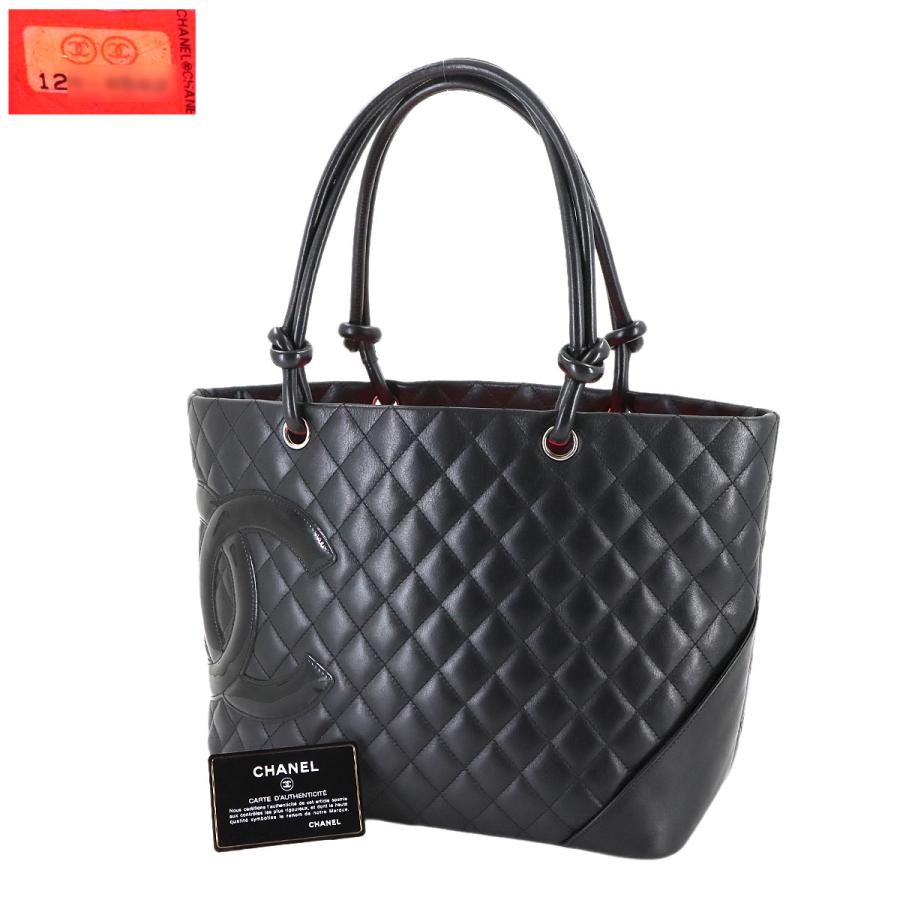 CHANEL（シャネル） 美品 カンボンライン ラージ トート バッグ カーフ