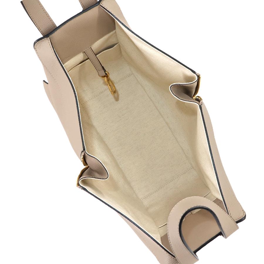 新品同様 ロエベ LOEWE ハンモック スモール 2way ハンド ショルダー バッグ レザー サンド A538S35X18 ゴールド 金具 90306093の画像