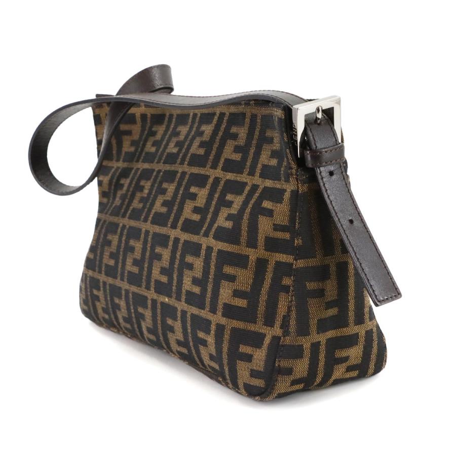 FENDI（フェンディ） 新品同様 ズッカ ショルダー バッグ キャンバス