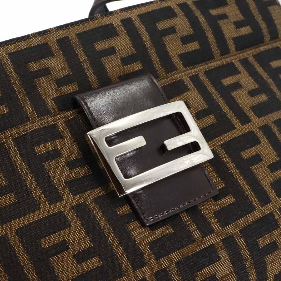 FENDI（フェンディ） 新品同様 ズッカ ショルダー バッグ キャンバス