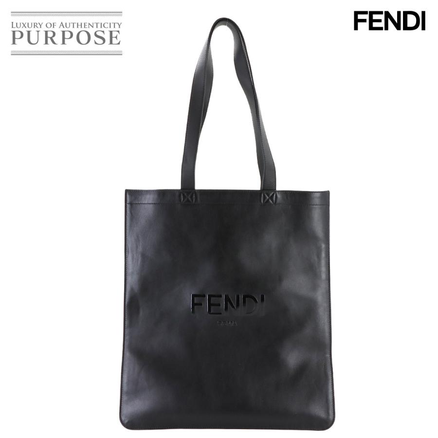 FENDI（フェンディ） 未使用 展示品 ロゴ トート バッグ レザー 