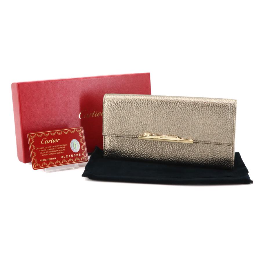 Cartier（カルティエ） 新品同様 パンテール アールデコ 二つ折り 財布