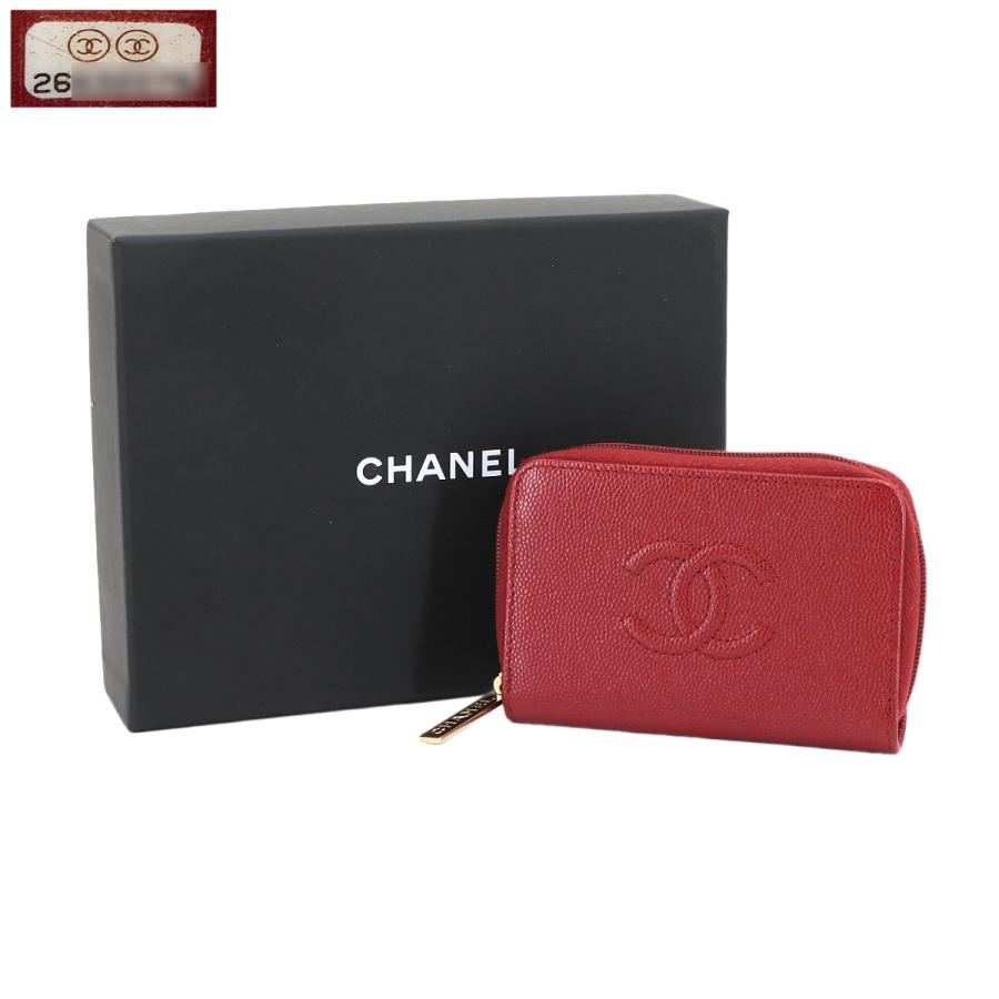 CHANEL（シャネル） キャビアスキン コインケース 小銭入れ レザー