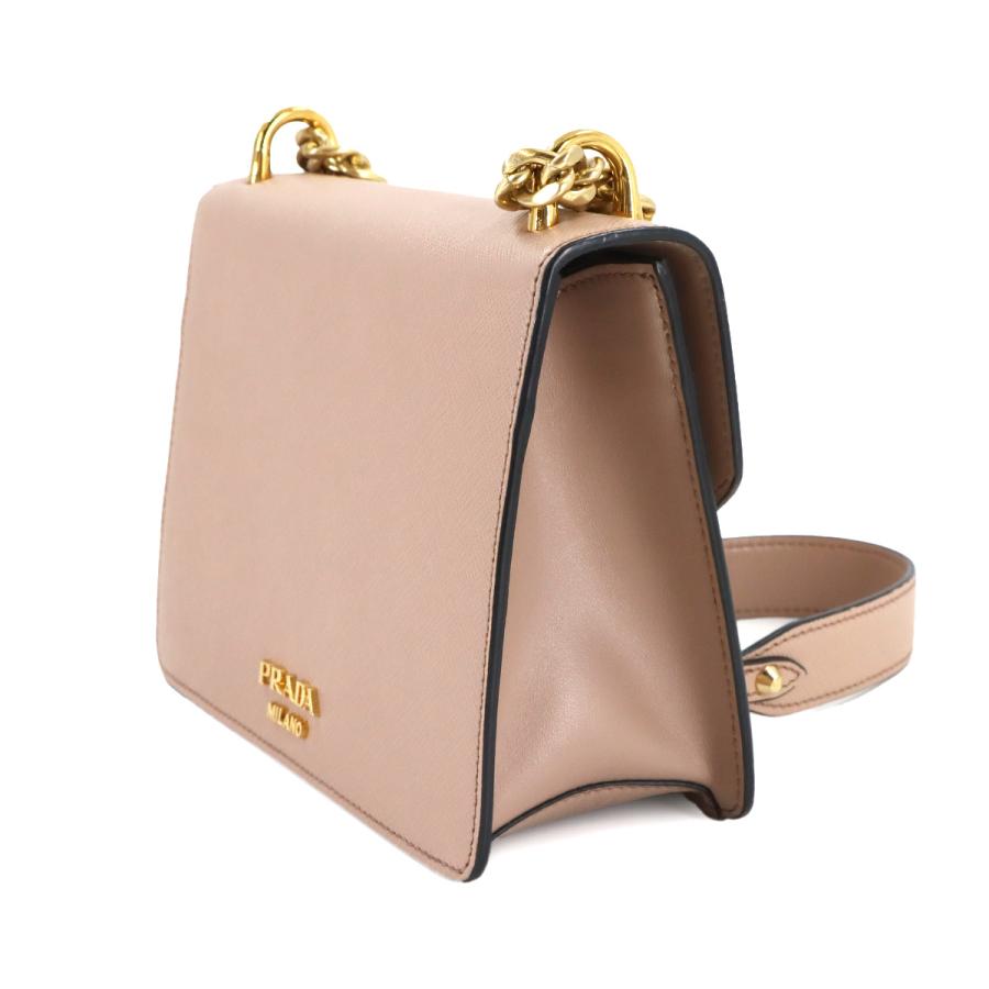 PRADA（プラダ） 新品同様 サフィアーノ チェーン ショルダー バッグ