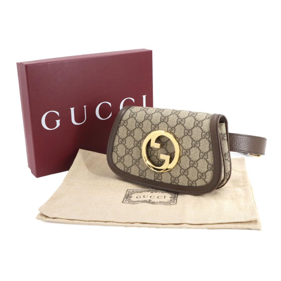 未使用 展示品 グッチ GUCCI ブロンディ GGスプリーム ベルト バッグ ウエスト ポーチ レザー ベージュ ブラウン 703807 90306299 GUCCI（グッチ） 未使用 展示品 ブロンディ GGスプリーム ベルト