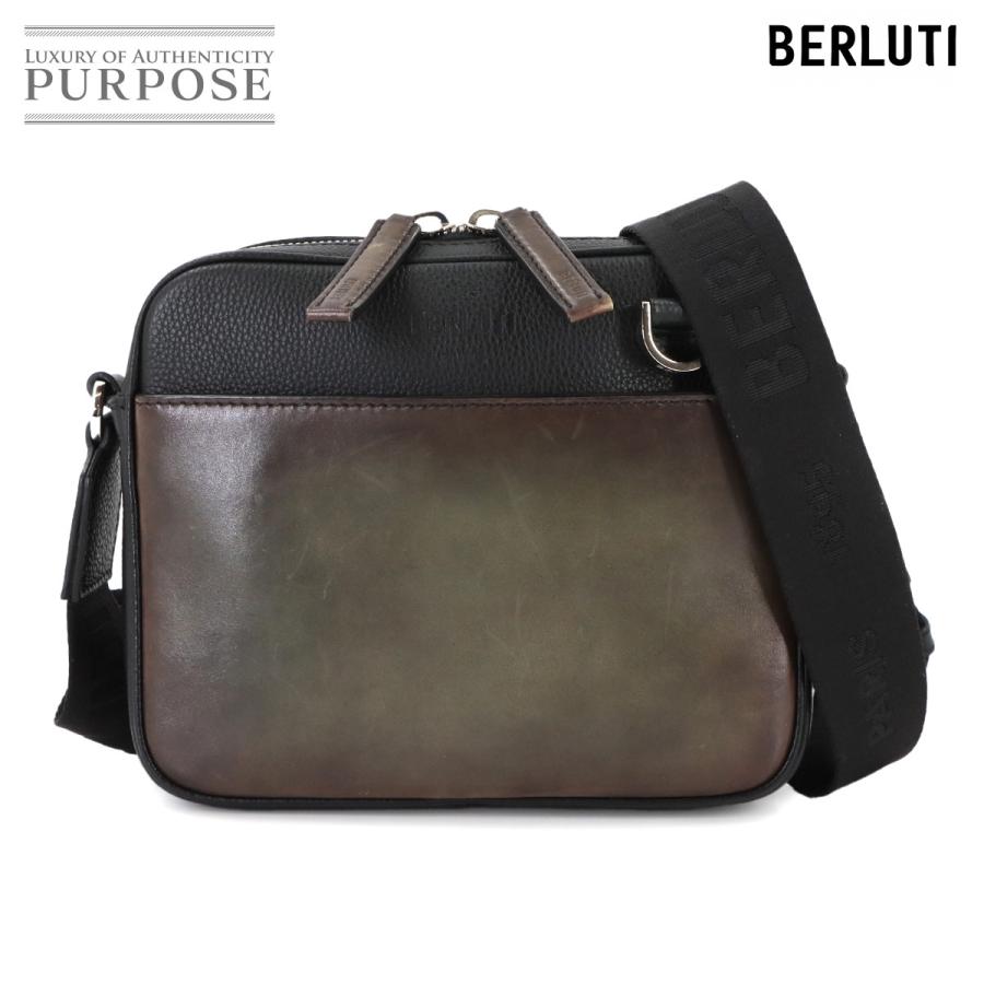 Berluti（ベルルッティ） 新品同様 コントラスト ショルダー バッグ 