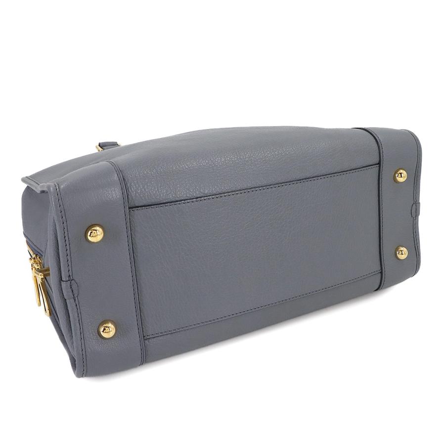 LOEWE（ロエベ） アマソナ 36 ハンド バッグ レザー グレー ゴールド