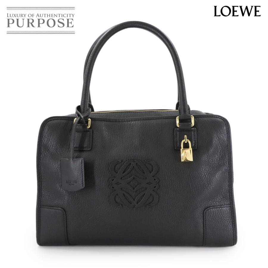LOEWE アマソナ36 LOEWE（ロエベ） 新品同様 アマソナ 36 ハンド バッグ レザー ブラック
