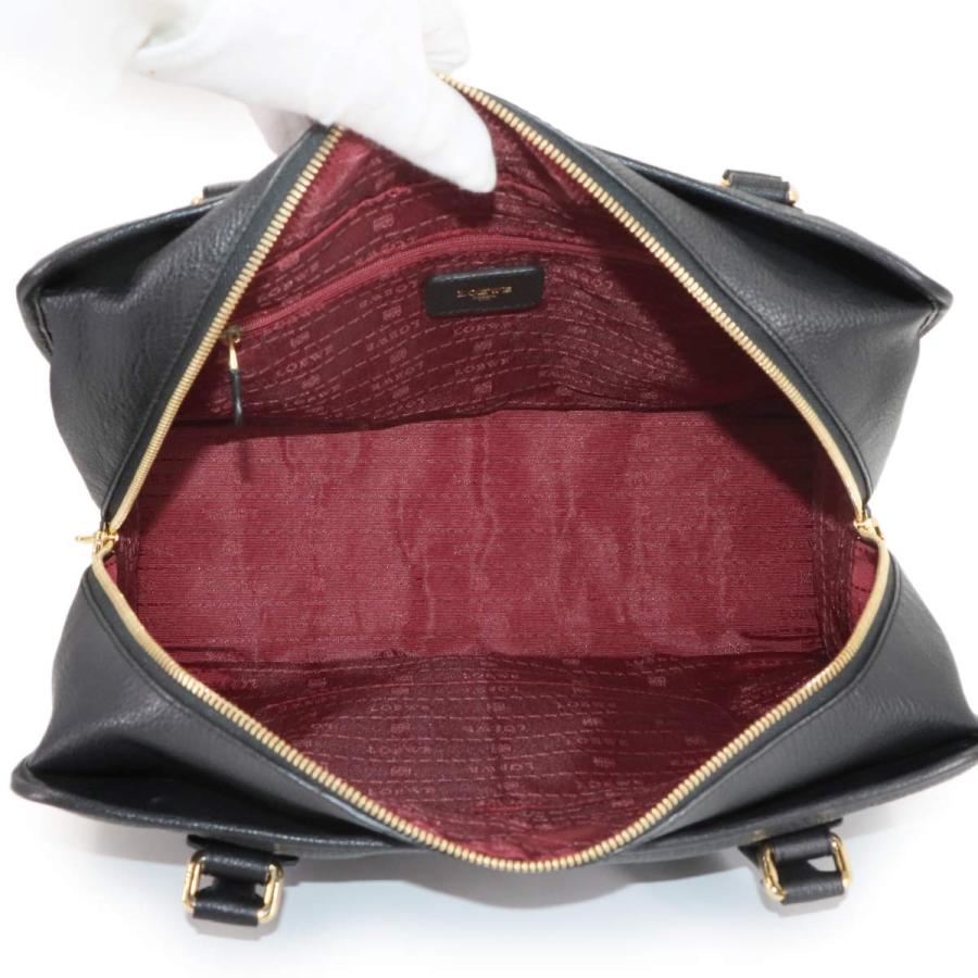 LOEWE（ロエベ） 新品同様 アマソナ 36 ハンド バッグ レザー ブラック