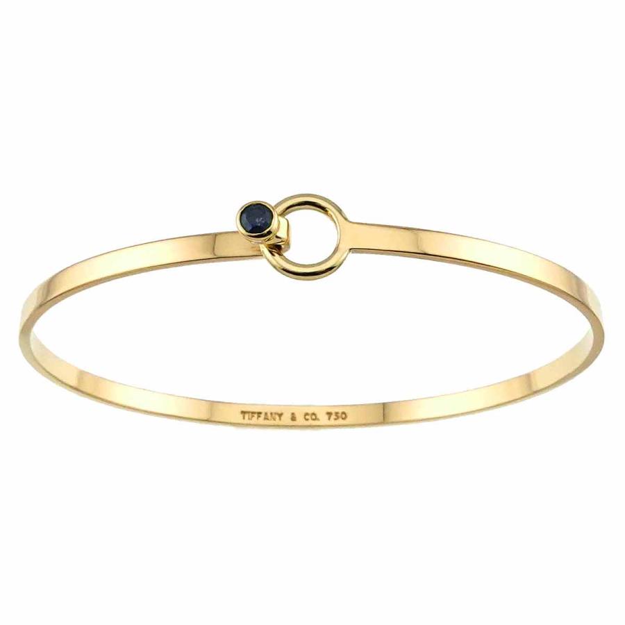 TIFFANY&Co.（ティファニー） フック&アイ サファイヤ バングル 17cm