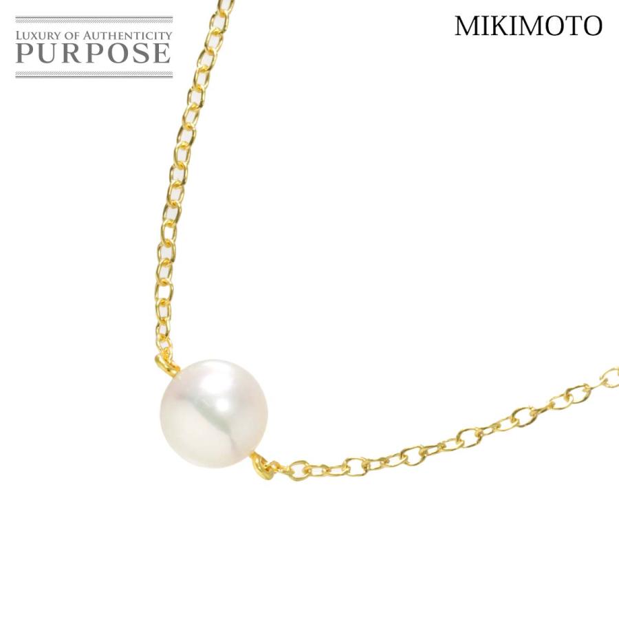 MIKIMOTO（ミキモト） アコヤ真珠 6.6mm ネックレス 38cm K18 YG 
