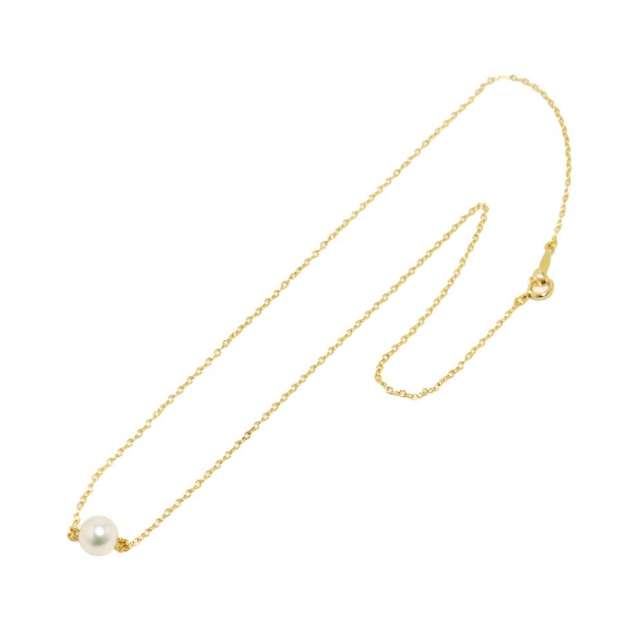 ミキモト MIKIMOTO アコヤ真珠 6.6mm ネックレス 38cm K18 YG イエローゴールド 750 パール Necklace 90306820_1