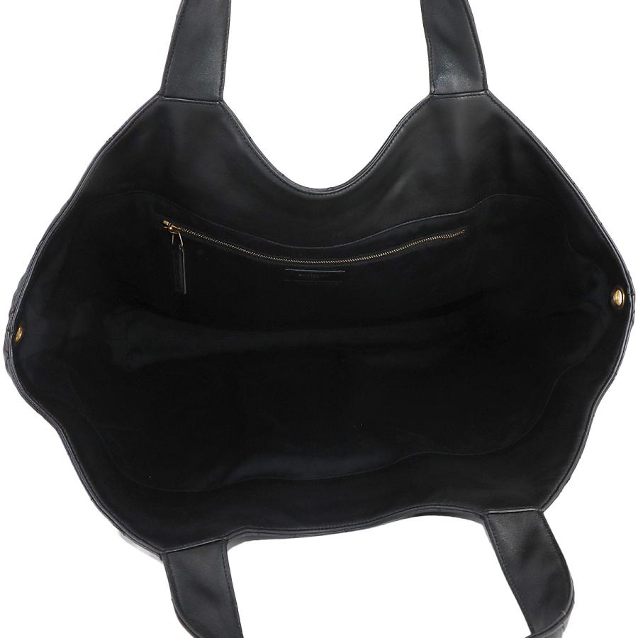 イカール マキシショッピングバッグ レザー ブラック Yves Saint Laurent（イヴ・サンローラン） 新品同様 サンローラン