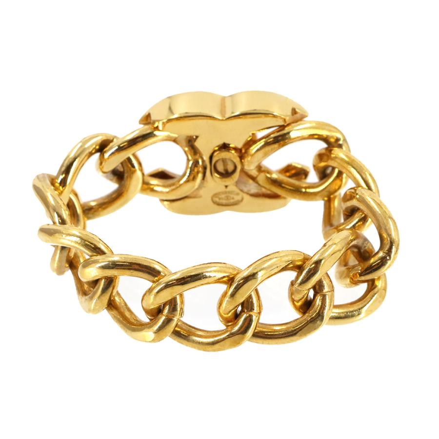シャネル CHANEL ココマーク ターンロック チェーン ブレスレット ゴールド 95A ヴィンテージ アクセサリー Chain Bracelet 90307156の画像