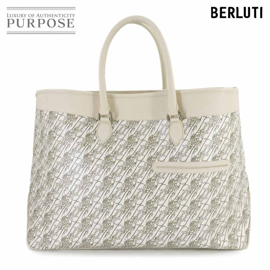 カ*ん様 日本限定47,3万 ベルルッティ トゥジュールXL トワルマルブフ バ Berluti（ベルルッティ） 新品同様 トゥジュール XL トート バッグ