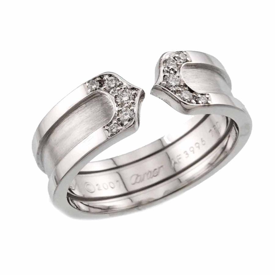 Cartier C2リング750 53 証明書付き Cartier カルティエ C2 リング証明書 k18YG #53 13号 Cartier