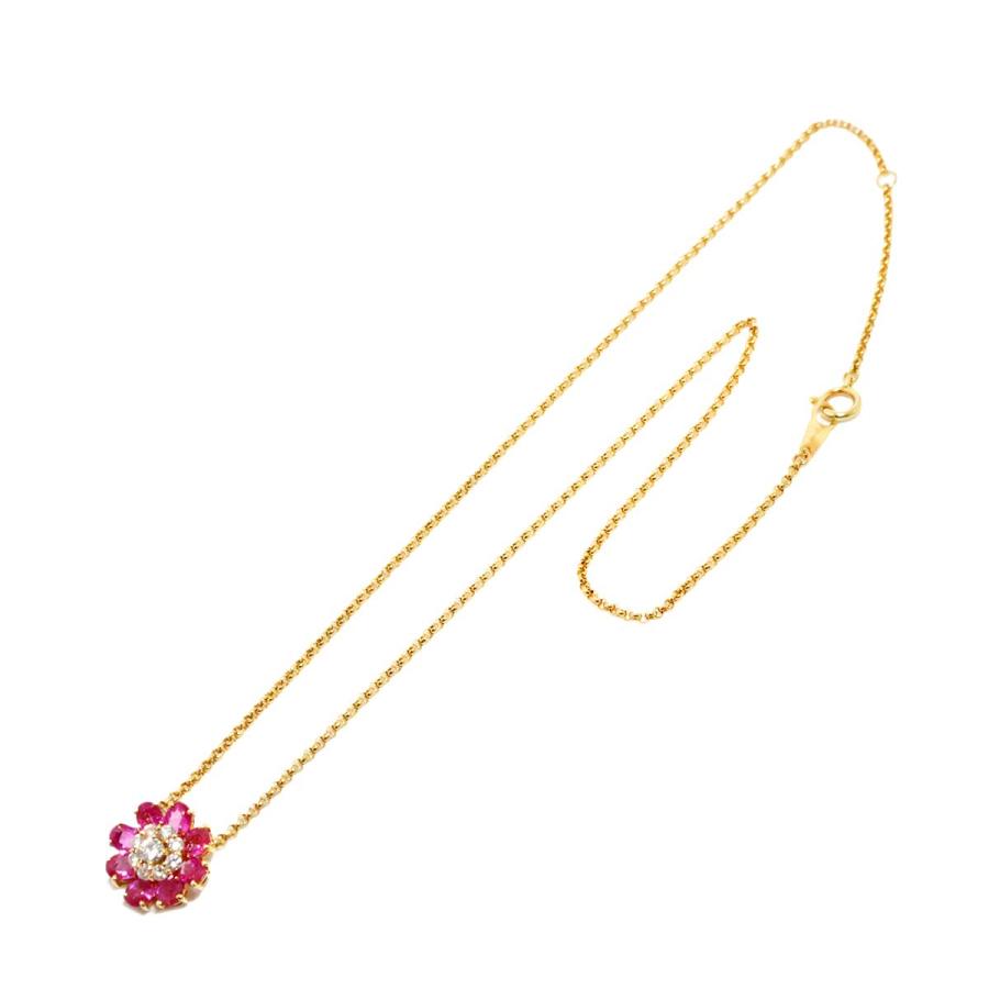 ポンテヴェキオ Ponte Vecchio ルビー 1.56ct ダイヤ 0.30ct ネックレス 40cm K18 PG ピンクゴールド 750 Ruby Necklace 90307448_1