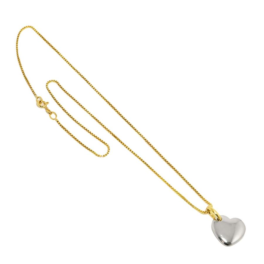 ポメラート Pomellato ハート ネックレス 46cm K18 YG WG イエロー ホワイトゴールド 750 Necklace 90307452_1