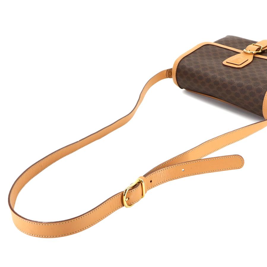CELINE（セリーヌ） 美品 マカダム ショルダー バッグ PVC レザー