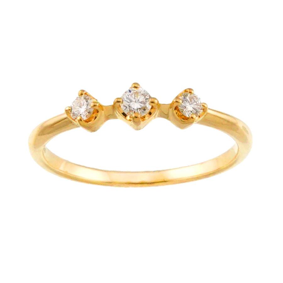 ポンテヴェキオ Ponte Vecchio 11号 リング ダイヤ 0.12ct K18 YG