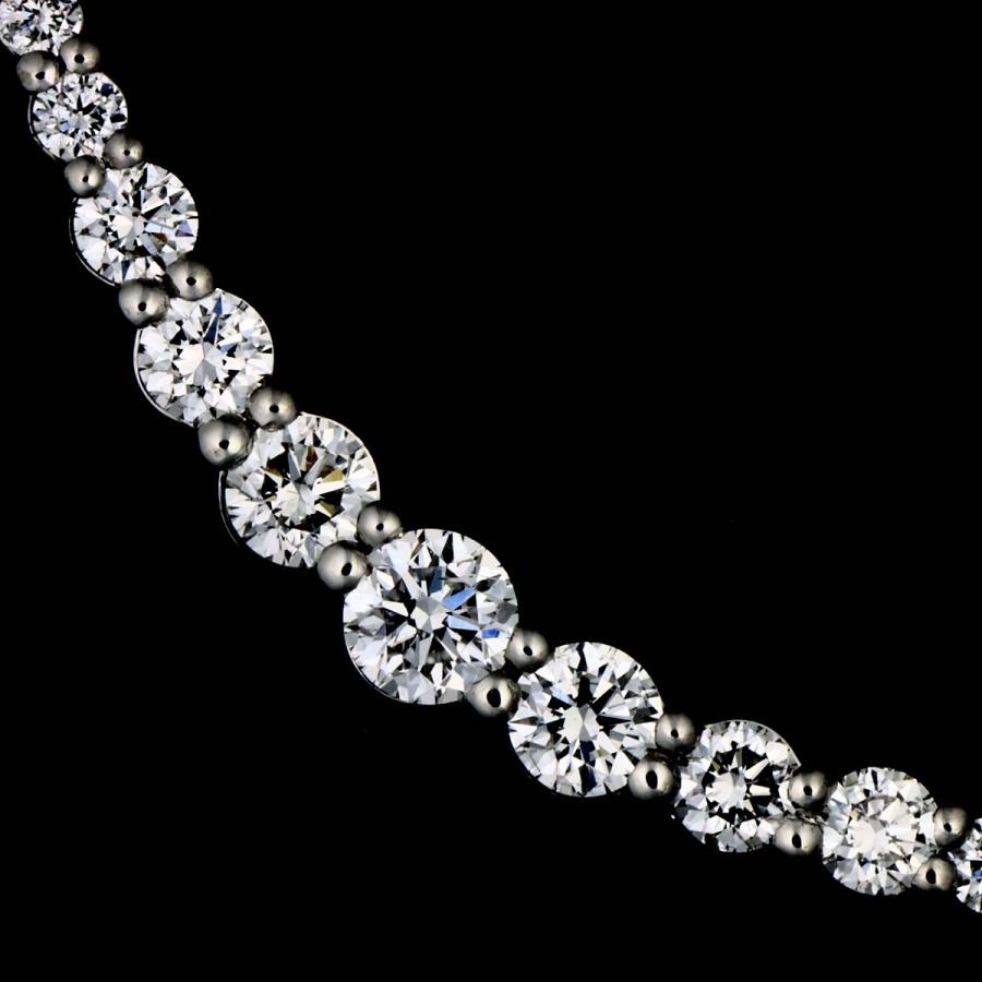 4℃（ヨンドシー） ダイヤ ネックレス 42cm Pt プラチナ Diamond