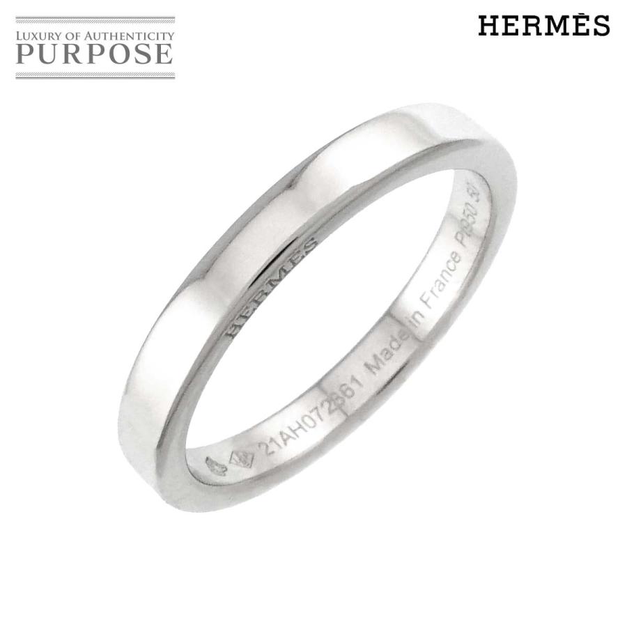 HERMES（エルメス） フィル カレ #50 リング Pt プラチナ 指輪 Band