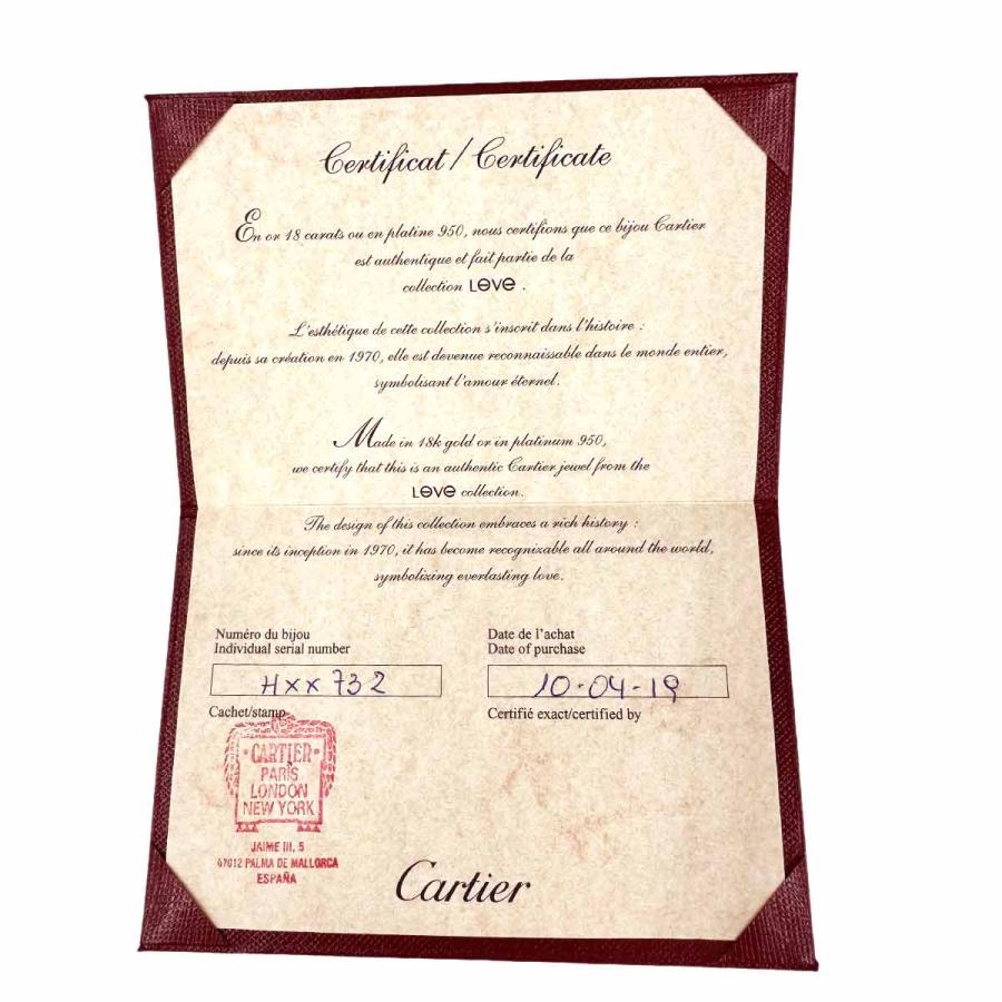 Cartier（カルティエ） ラブ ブレス #19 K18 WG ホワイトゴールド 750
