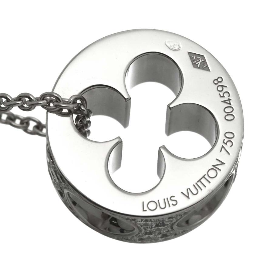 ルイ ヴィトン LOUIS VUITTON パンダンティフ アンプラント ダイヤ ネックレス GM 45cm K18 WG ホワイトゴールド 750 Necklace 90307944